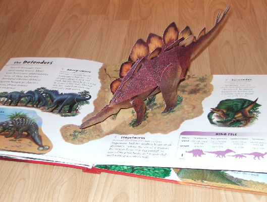 Dinosaur Danger stegosaurus pop-up
